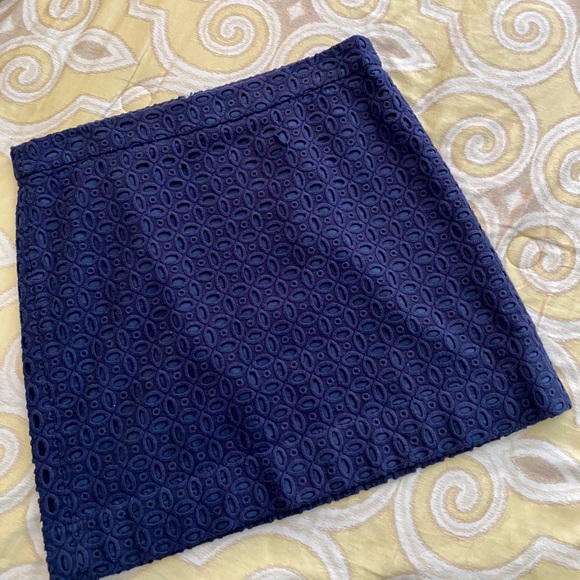 J. Crew Eyelet Mini Skirt - Picture 1 of 2